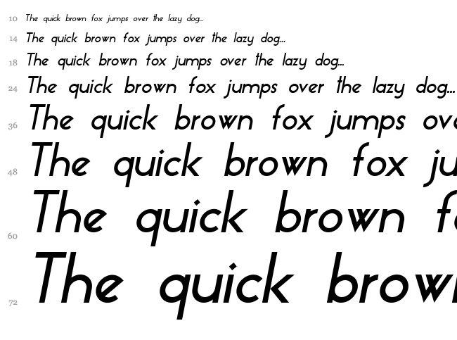 Essence Sans font waterfall